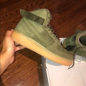 Olive green Nike Air Force 1